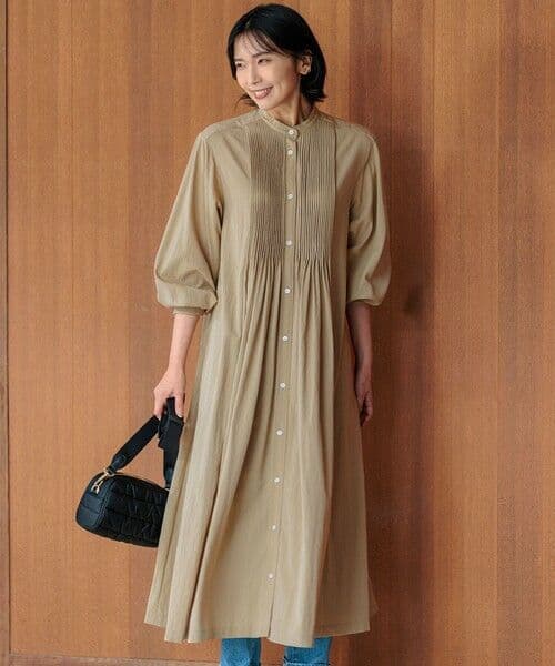 あかママ【23区】ヴィンテージライトタフタ ブザム ワンピース　　32