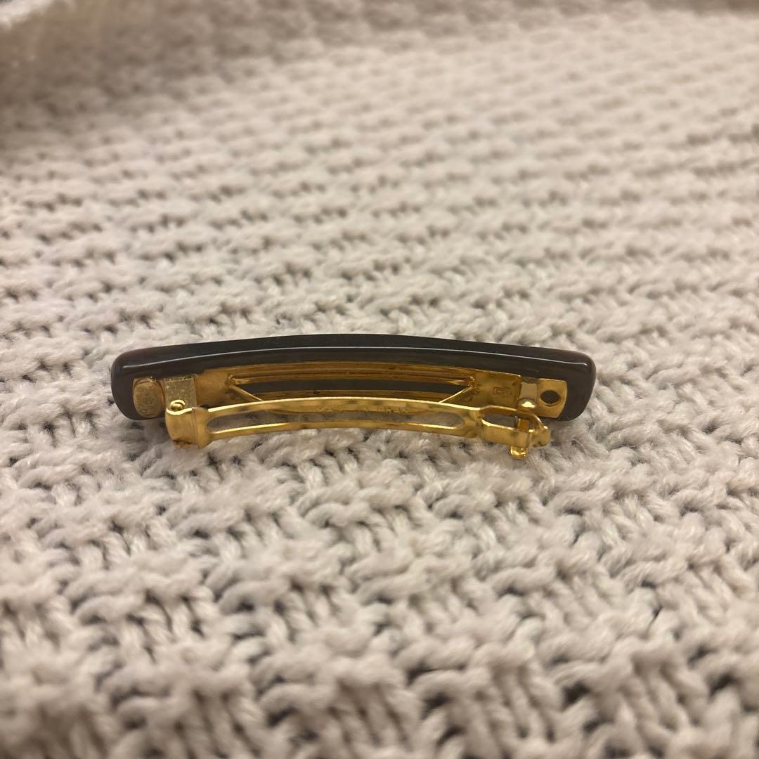 CHANEL バレッタ　ピンク　ブラック