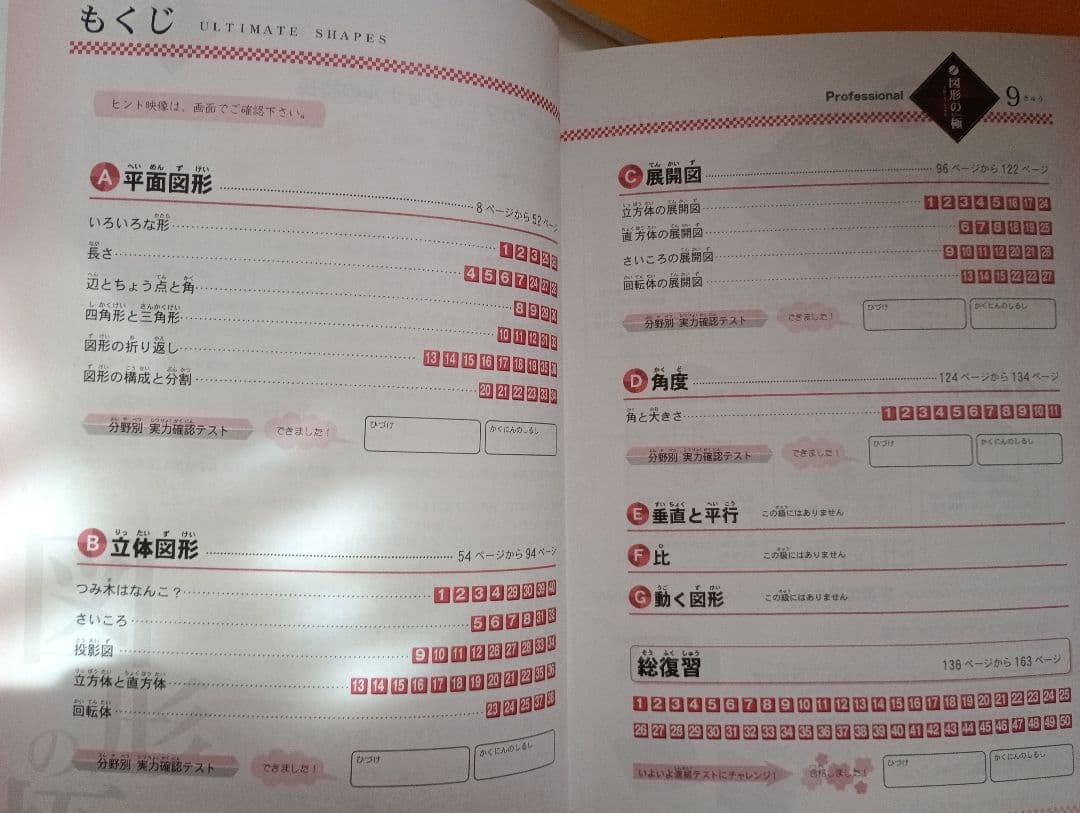 図形の極　10・9・8・7・6・5級　テキスト　解答解説　進級テスト　セット