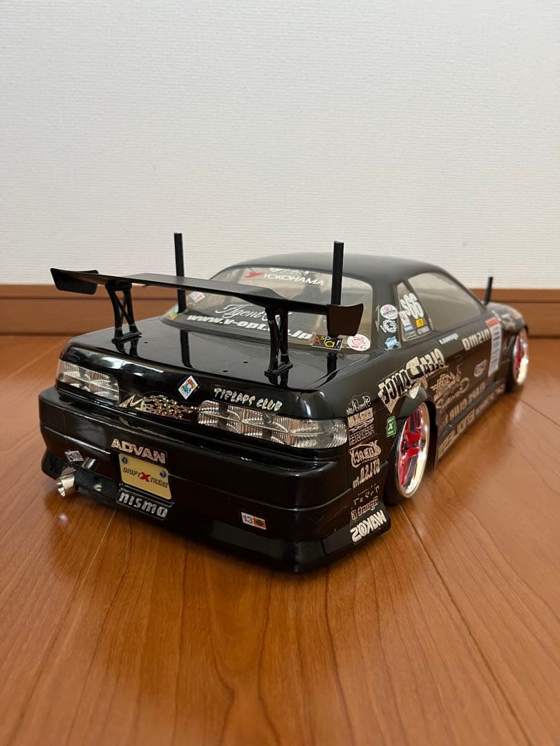 1/10 ラジコンドリフト ドリパケ S13シルビア　LED電飾付