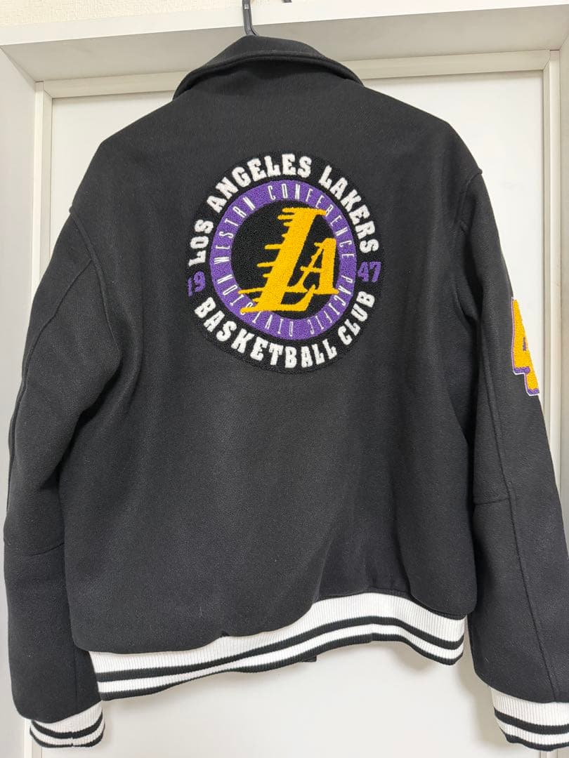 Los Angeles Lakers レザースタジャン　fashion nova