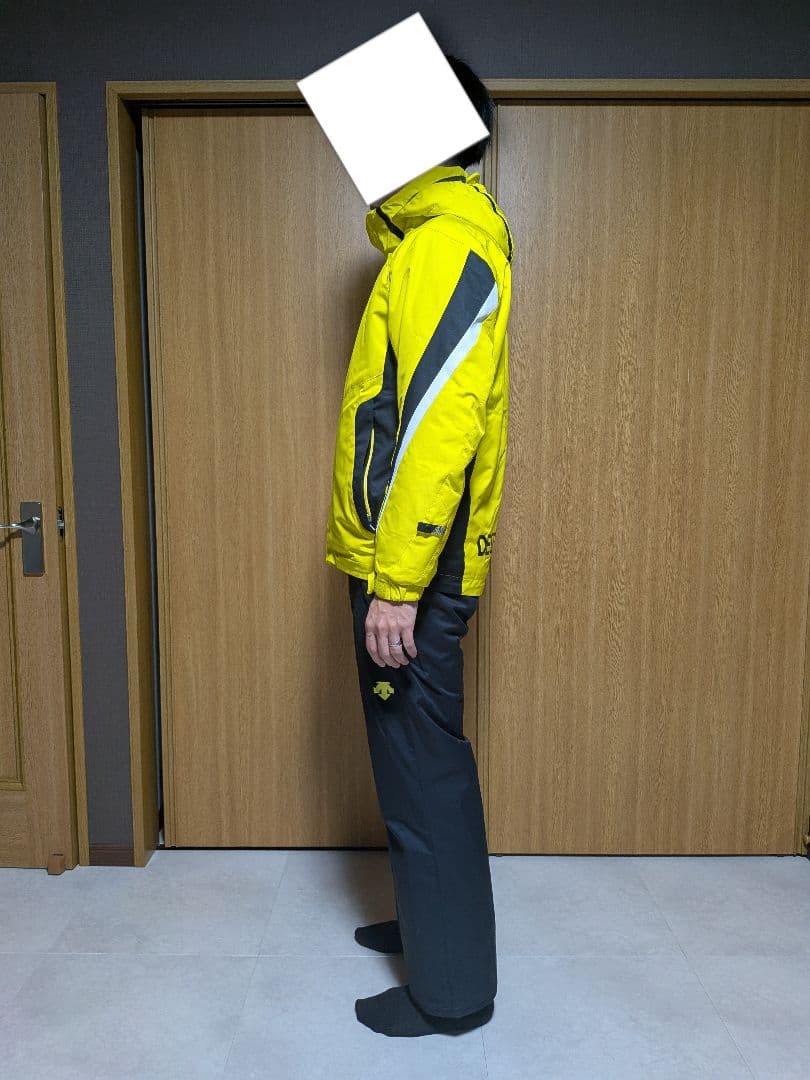 DESCENTE スキーウェア イエロー ブラック