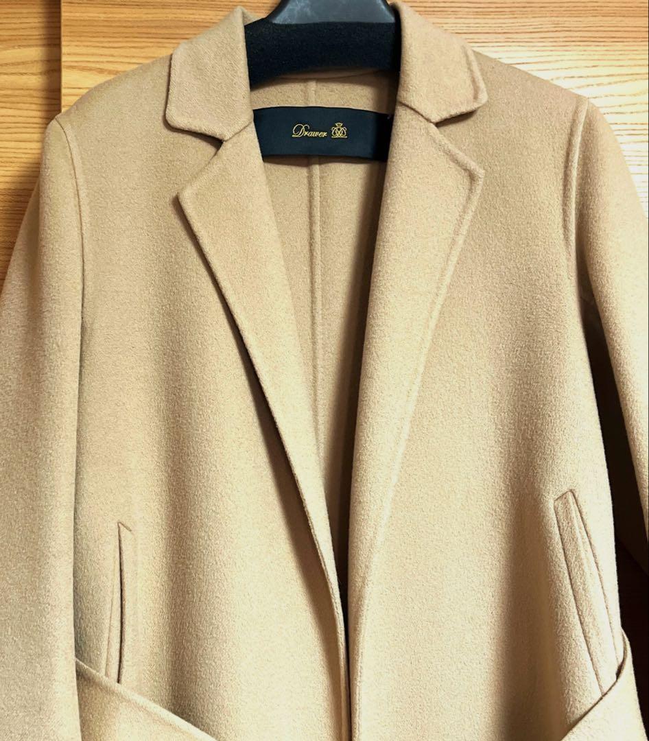 美品☆Drawer ドゥロワー　ウールカシミヤ コート