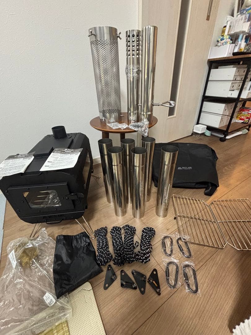 VASTLAND薪ストーブ延長煙突など5点のスターターキット付き新品未使用