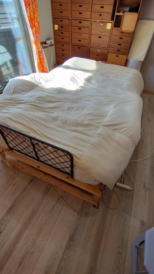 ニトリ　掛け布団　羽毛布団　ダブルサイズ　ホワイト