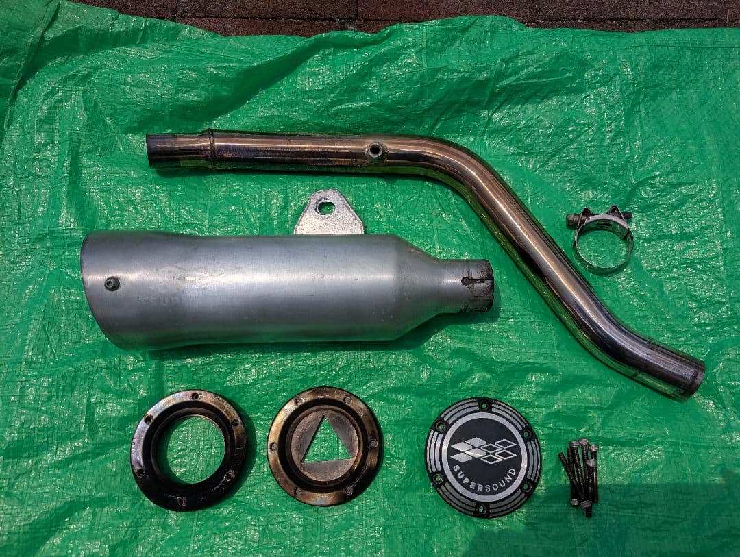 スーパシェルパ用 SUPER SOUND マフラー (スーパートラップ)