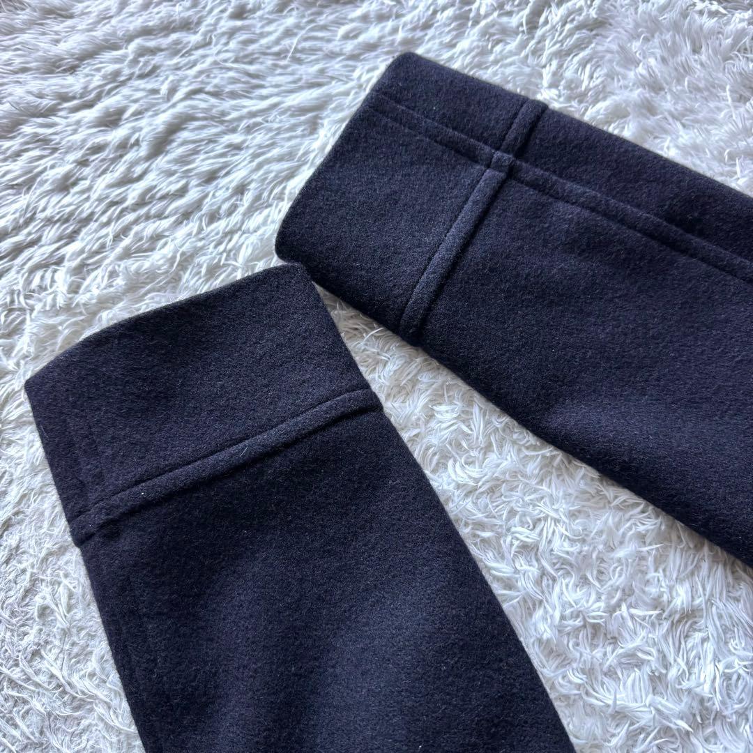 極美品　リングヂャケット　メルトン　ピーコート　クルミボタン　ネイビー　紺　46