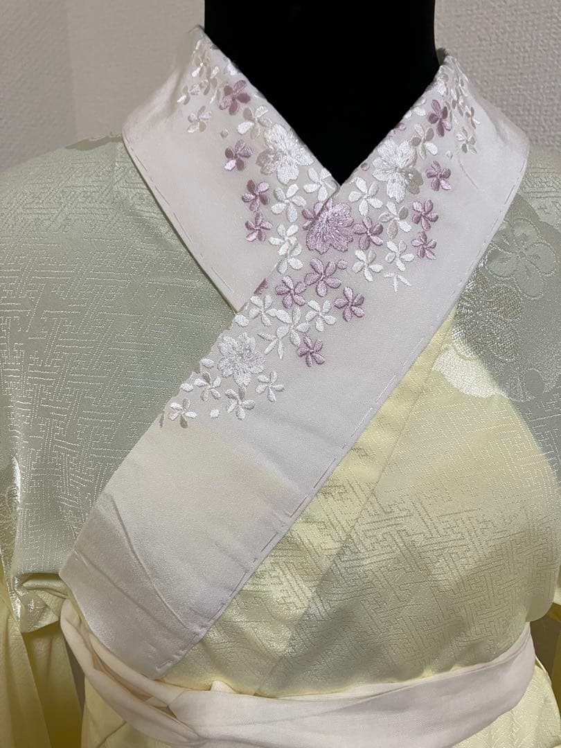 白地の熨斗柄 正絹振袖 全て揃ったフルセット 160cmまでの方に