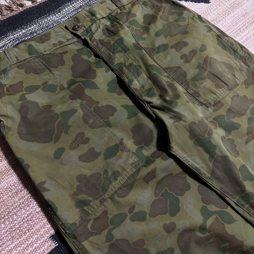 40s 50s ダックハンターカモ　ベイカーパンツ　usa製 ミリタリー　コの字