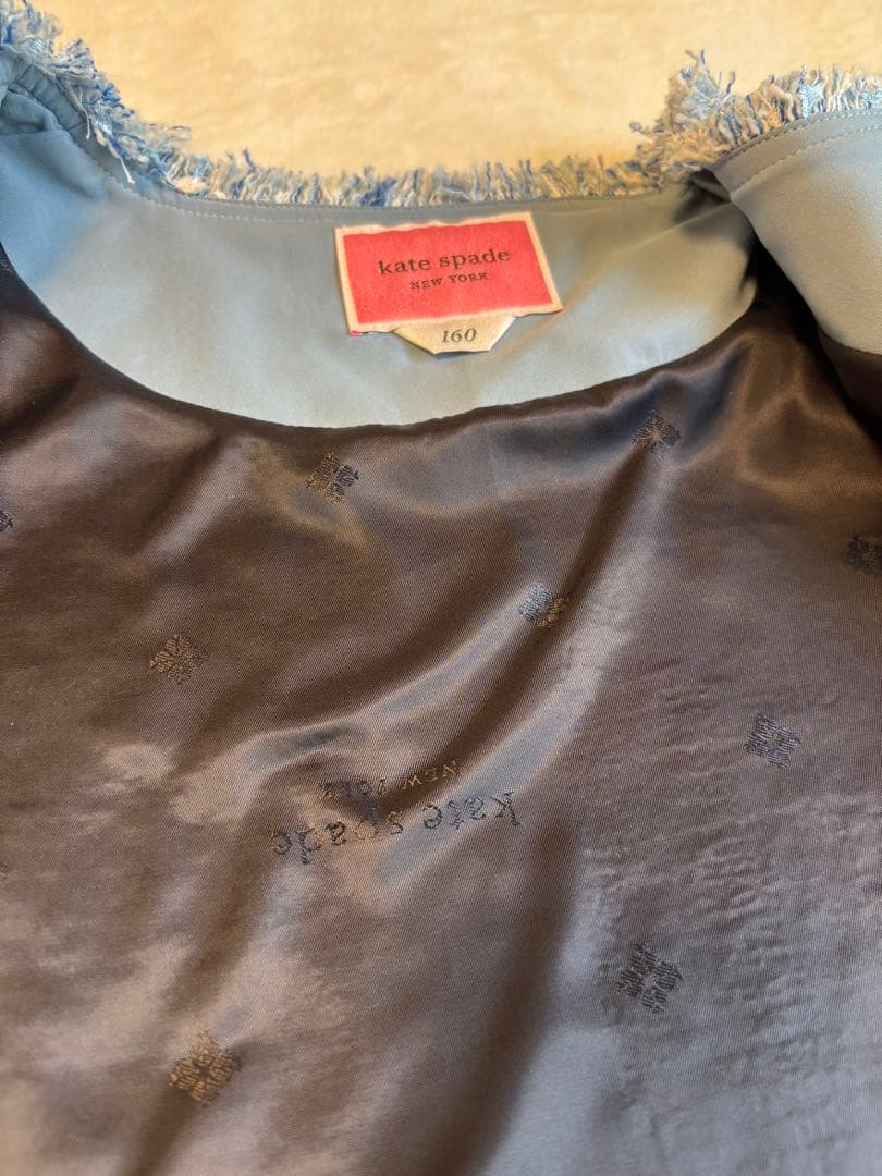 ☆美品☆ 【ケイトスペード】　セットアップ　ツイード　ブルー　160