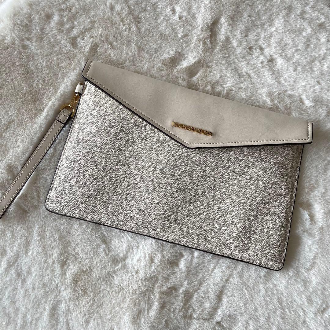 みっちゃん様‪☆MICHAEL KORS ホワイト トートバッグクラッチバッグ付