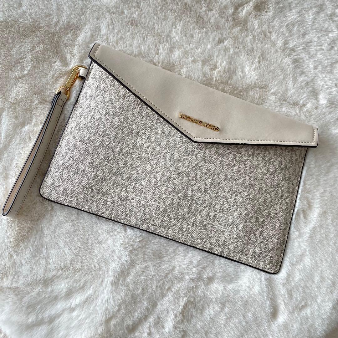 みっちゃん様‪☆MICHAEL KORS ホワイト トートバッグクラッチバッグ付