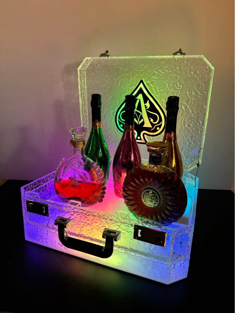 ボトルケース　LED　アルマンド アタッシュケース ディスプレイ シャンパン