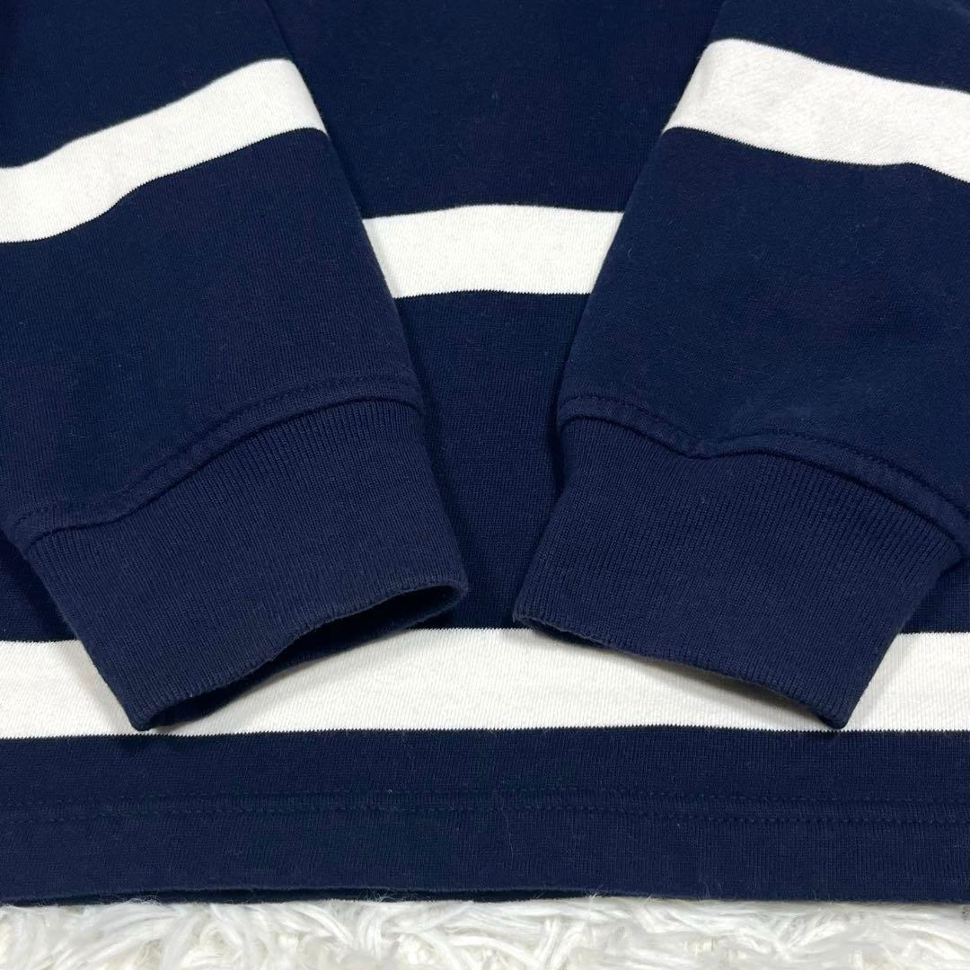 ラルフローレン 現行QRタグ ラガーシャツボーダー 大きいサイズXL 裏起毛