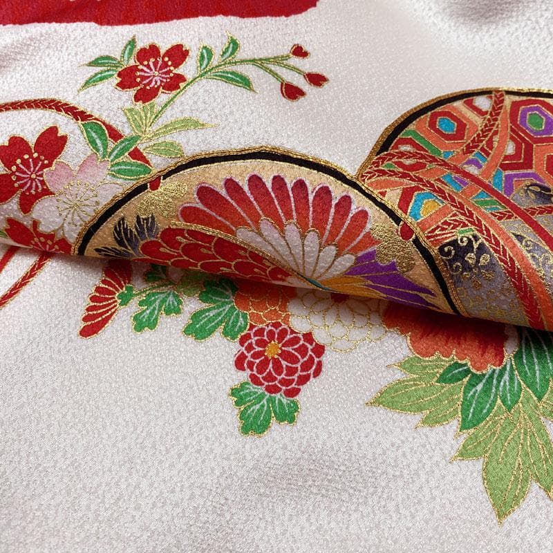 501ax18, 412ay15 ◎お宮参り 祝い着 掛け着 花鼓笙 長襦袢付