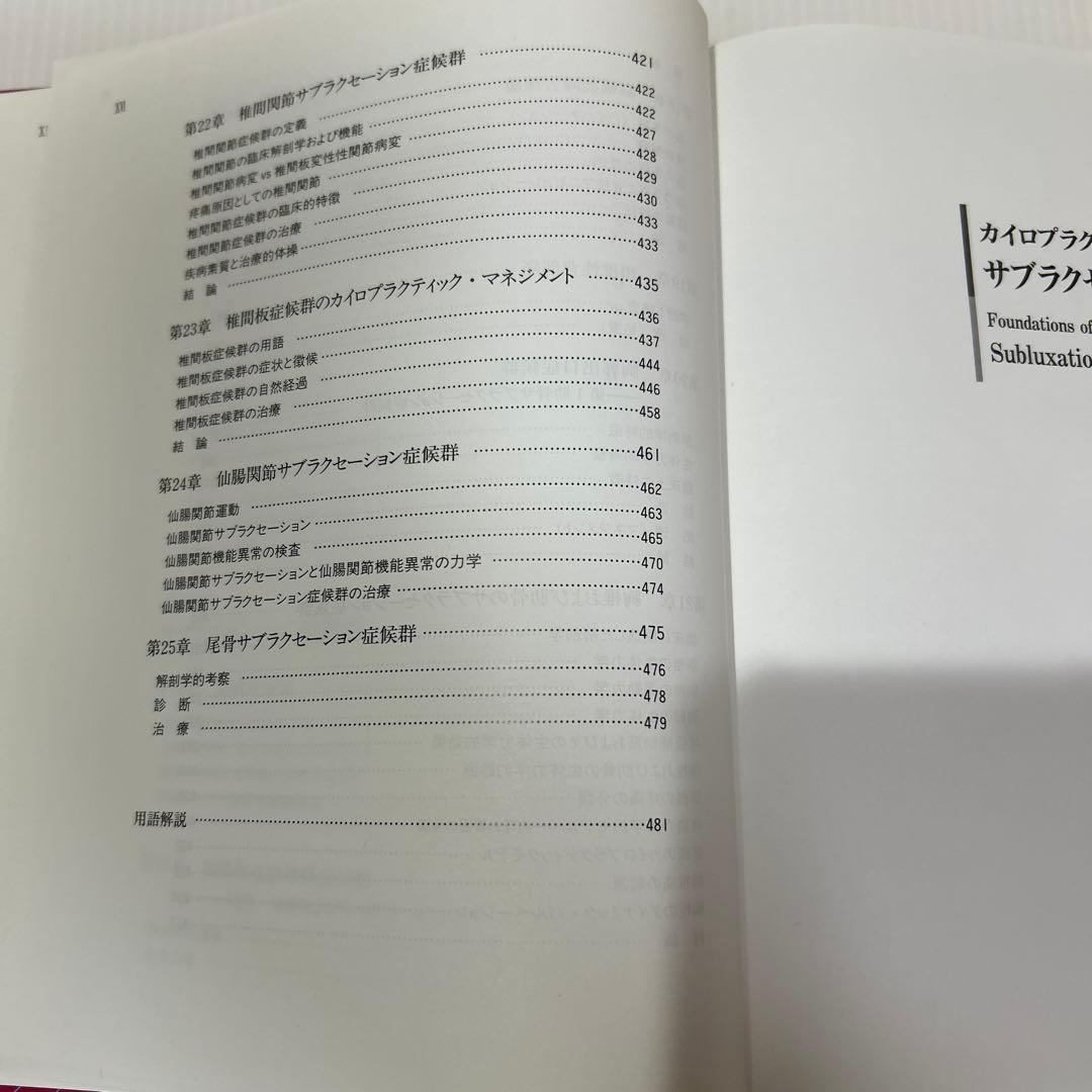 カイロプラクティック サブラクセーション