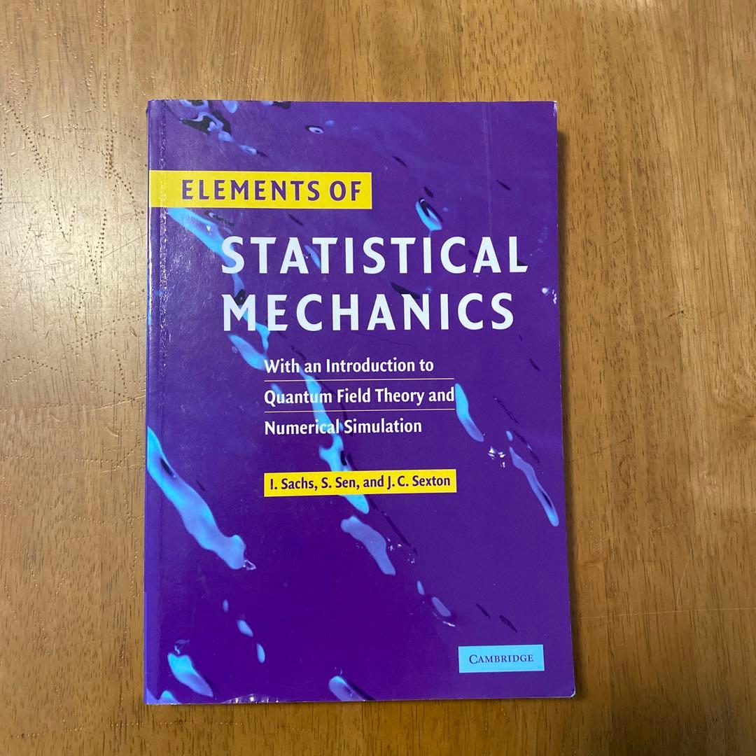 洋書 ELEMENTS OF STATISTICAL MECHANICS