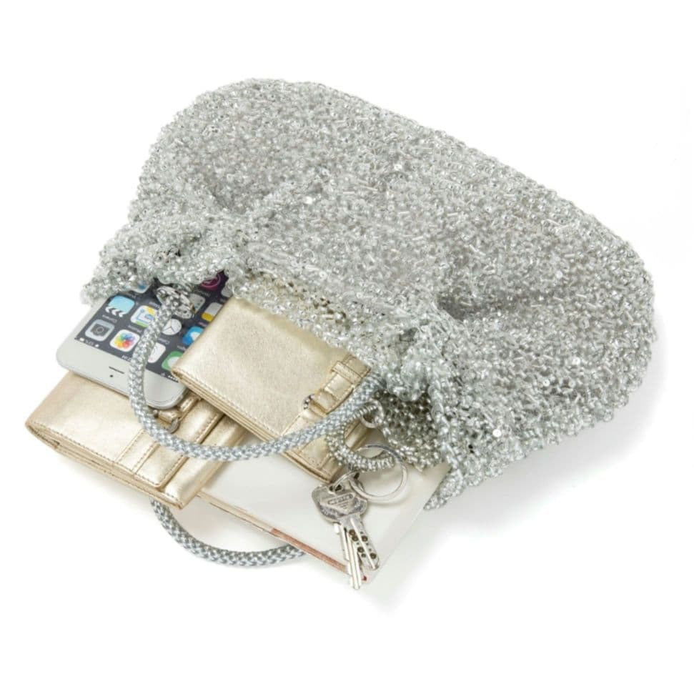 アンテプリマ 限定 ステッラホワイト ワイヤーグリッター バッグ ななめがけ