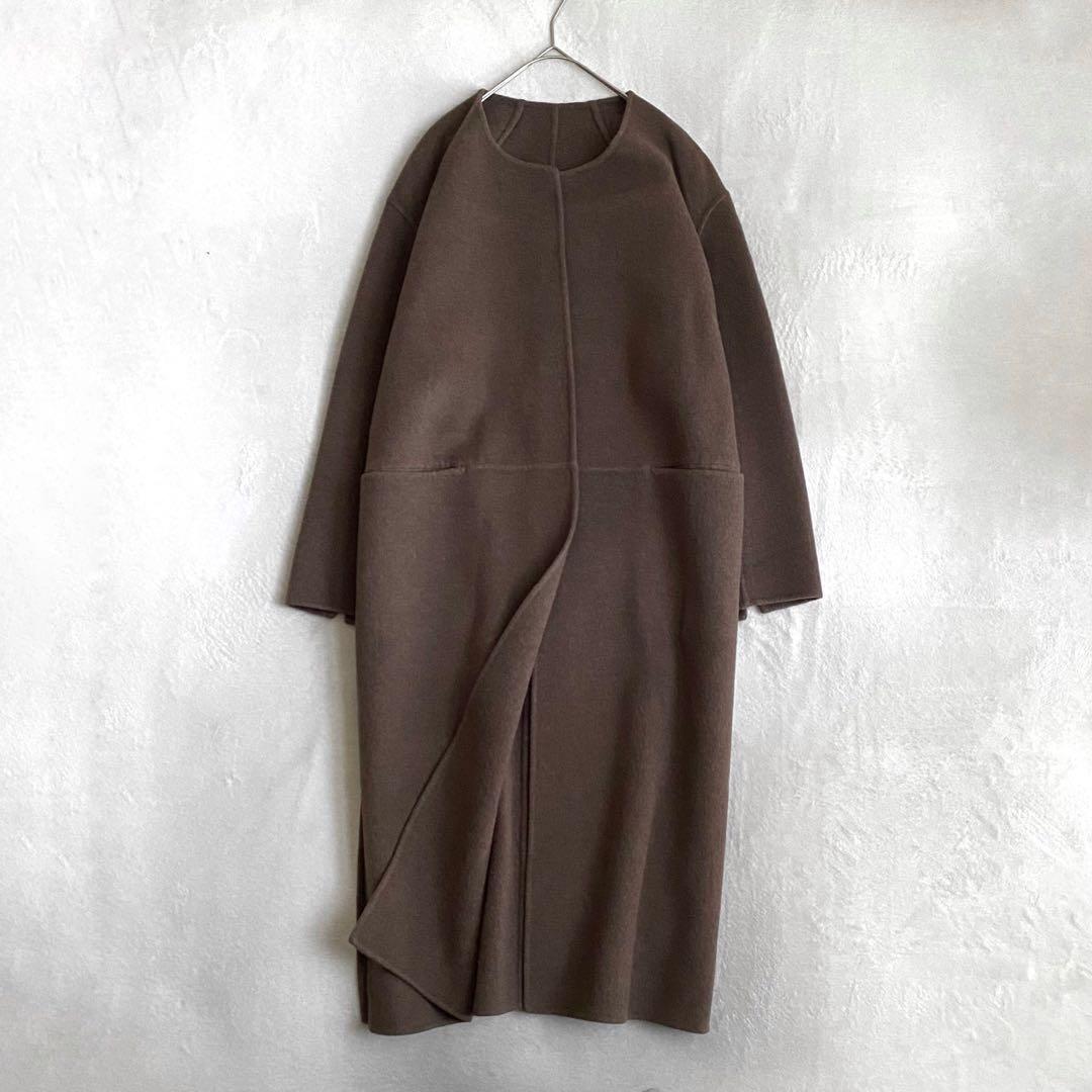 【ほぼ未使用✨】ドゥーズィエムクラス　victorian リバーノーカラーコート