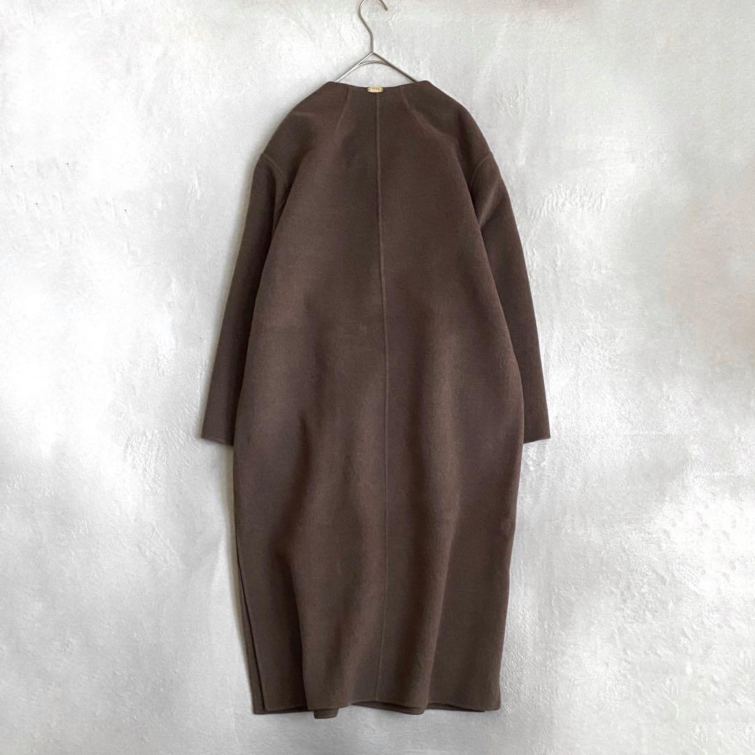 【ほぼ未使用✨】ドゥーズィエムクラス　victorian リバーノーカラーコート