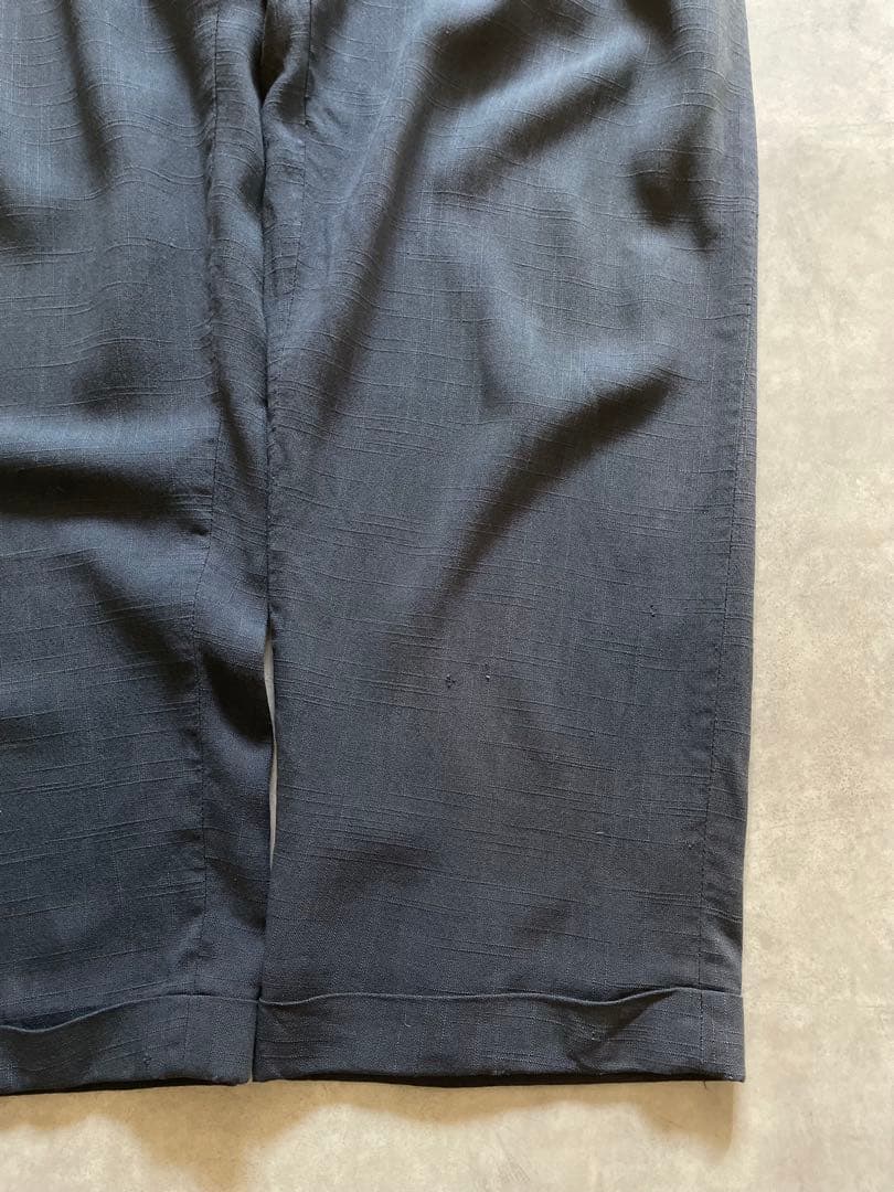 古*◯様 極太 50s リネン スラックス ネップ ギャバ ロカビリー