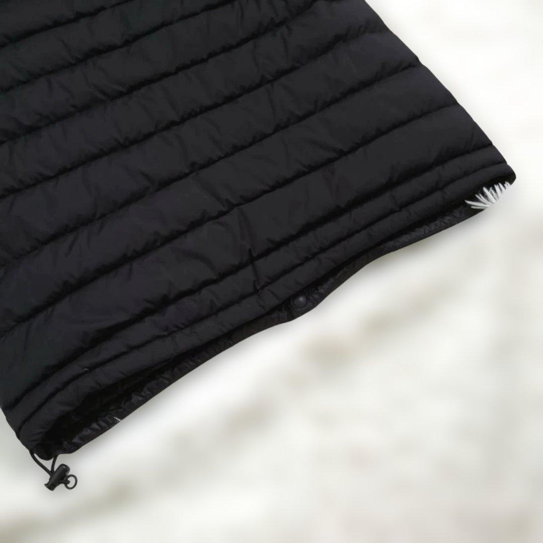 美品☆DANTON　ダントン　ダウンベスト　インナー　黒　クルーネック　XS