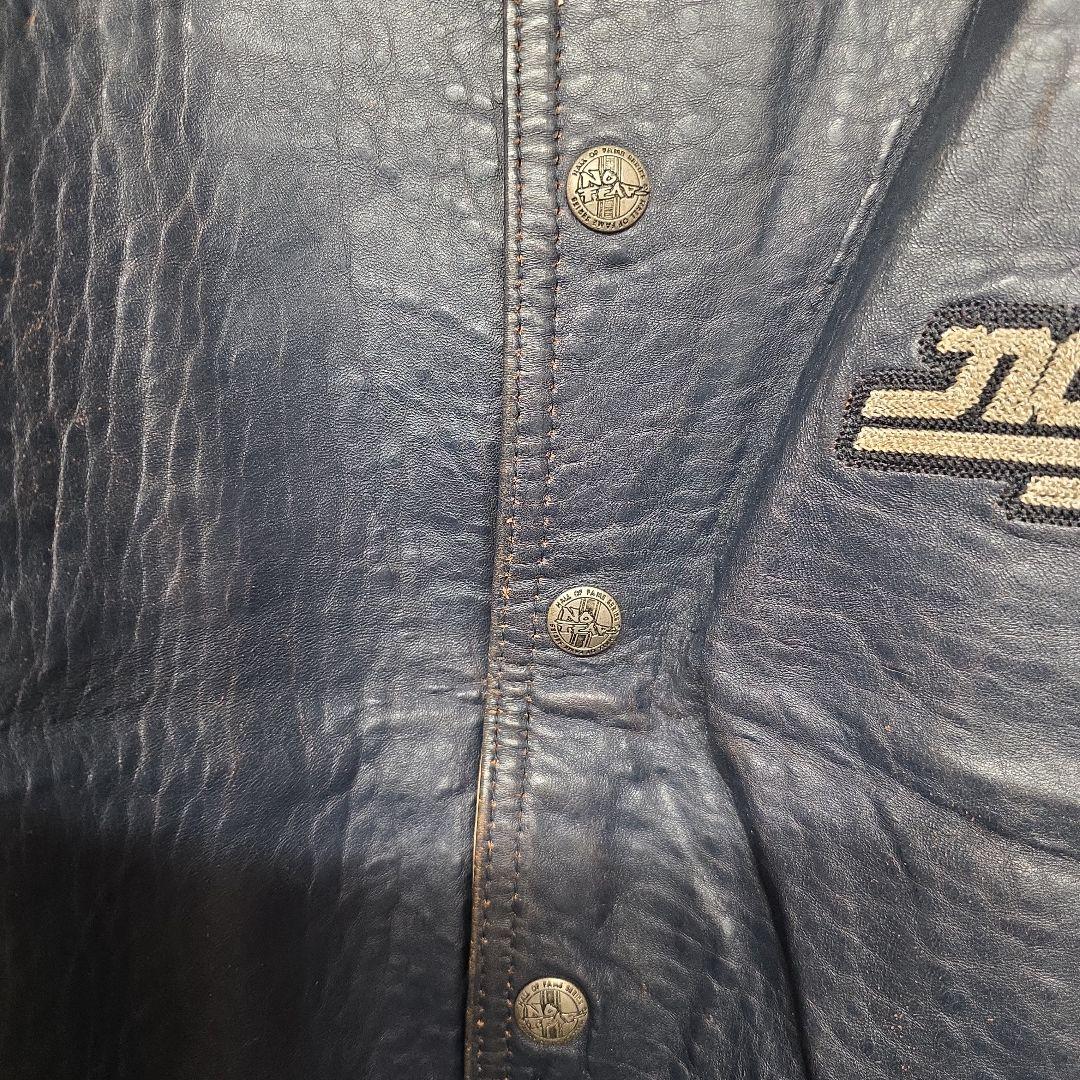 超貴重！NO FEAR ノーフィア　オールレザー　ビッグロゴ　スタジャン　M