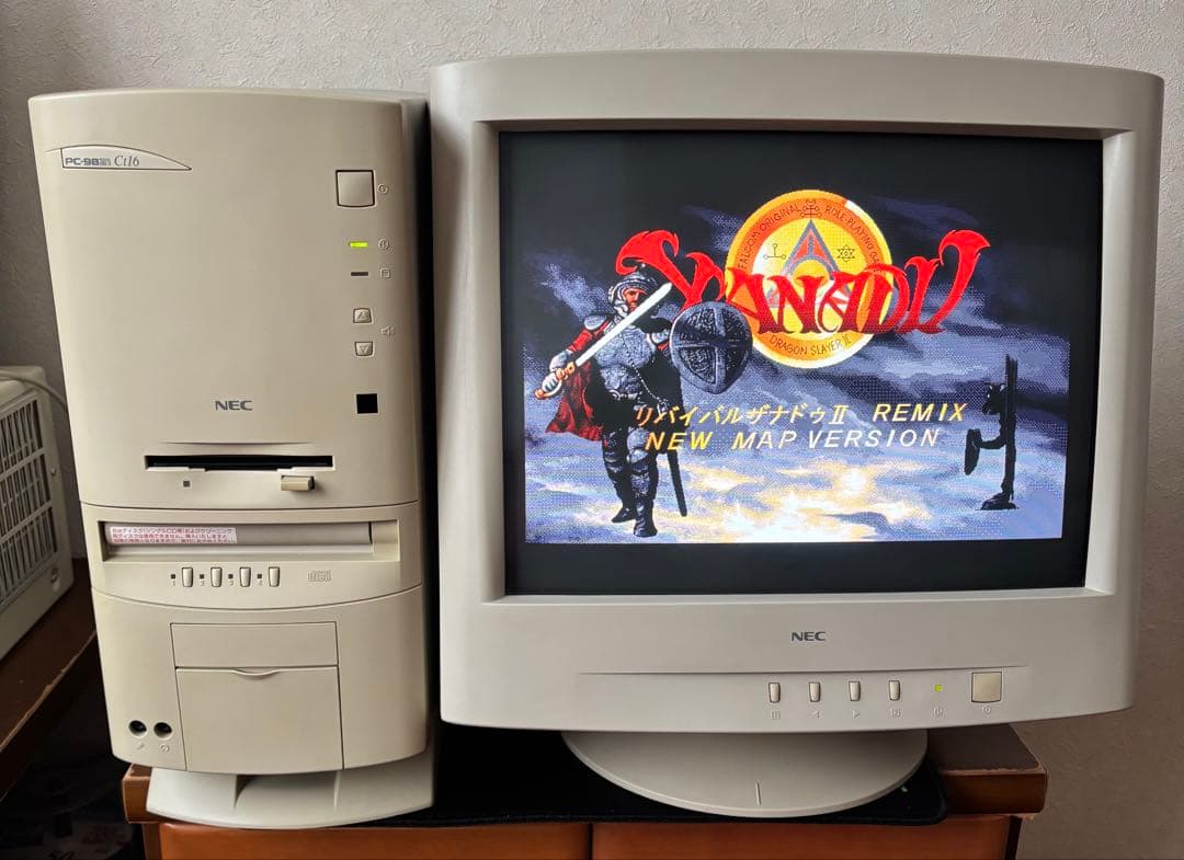 PC-9821Ct16 ディスプレイ付き MIDI音源ボードなし