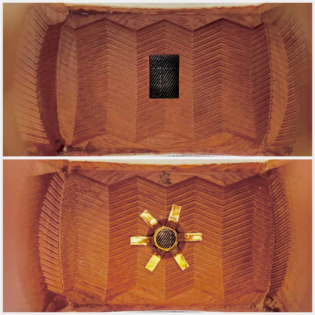 【新春丙午】極上 津軽三味線 金細 綾杉胴 超重量 虎縮杢 超美品 糸巻 太棹