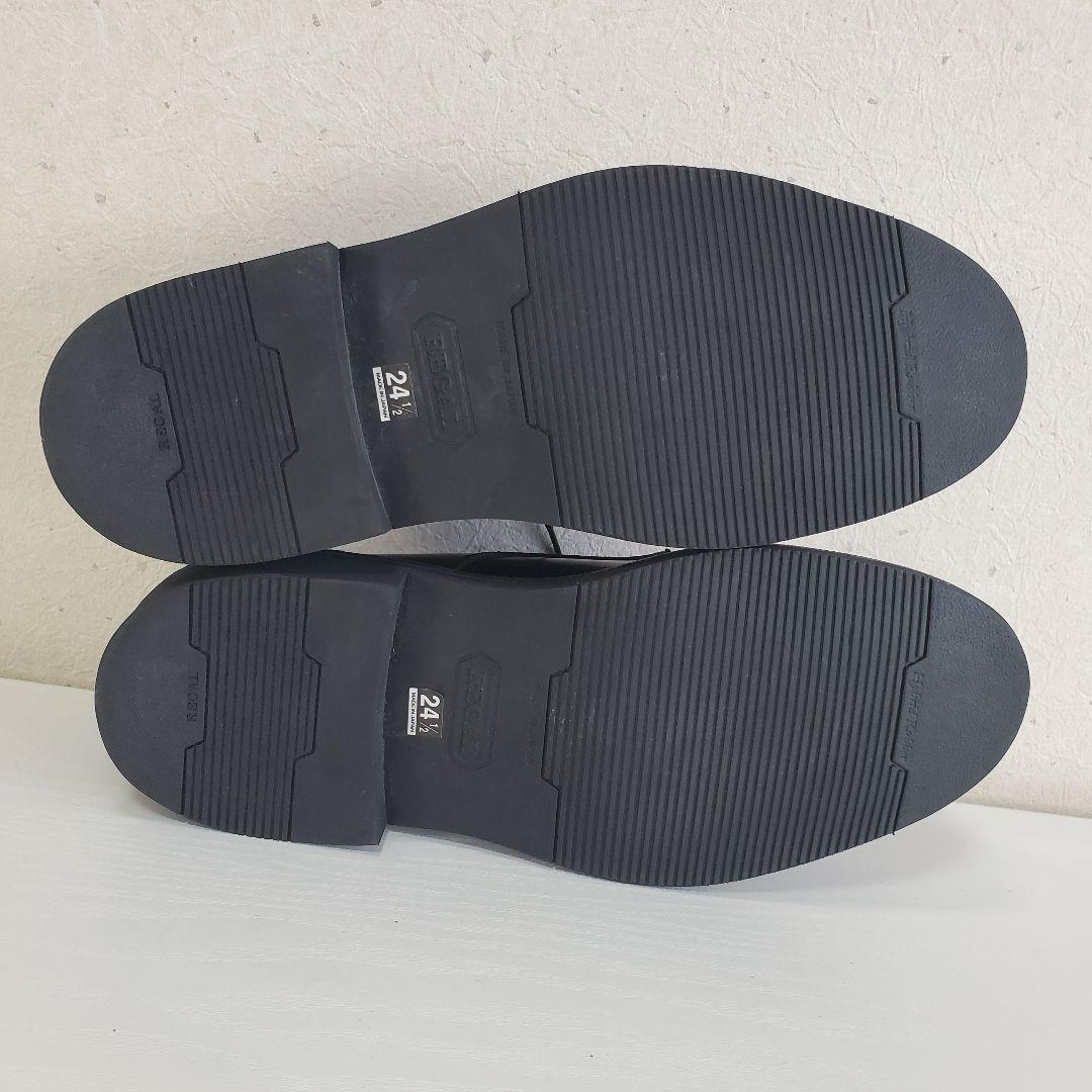 REGALリーガルJU13本革 プレーントゥ レザーシューズ ビジネス黒24.5