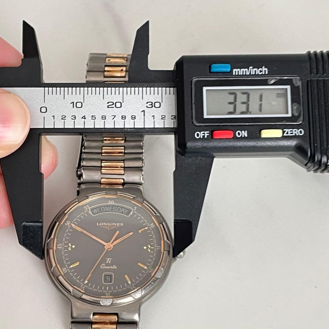 稼動品　LONGINES コンクエスト　チタン　デイデイト　ボーイズ　腕時計