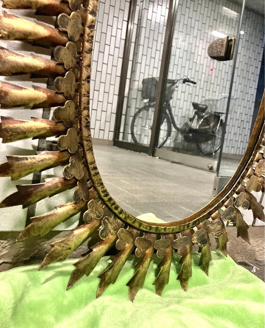 フランス製 サンバースト ミラー アンティーク sunburst mirror