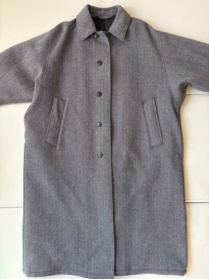 Steven Alanラムズウール ヘリンボーン オーバー バルマカーン コート