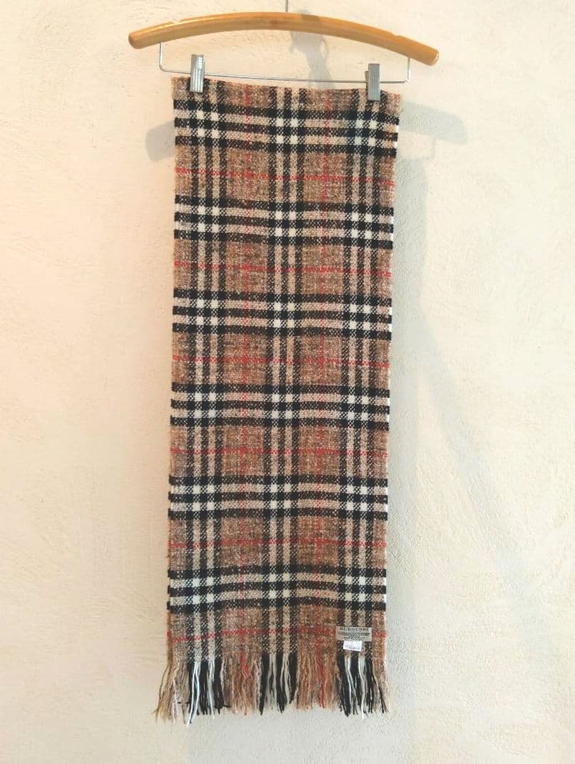 未使用 BURBERRY バーバリーロンドン ノバチェック メリンジ マフラー
