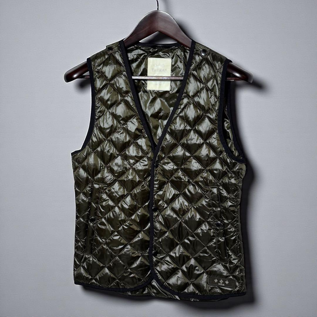 極美品✨ TATRAS インナーダウンベスト モスグリーン 02 キルティング
