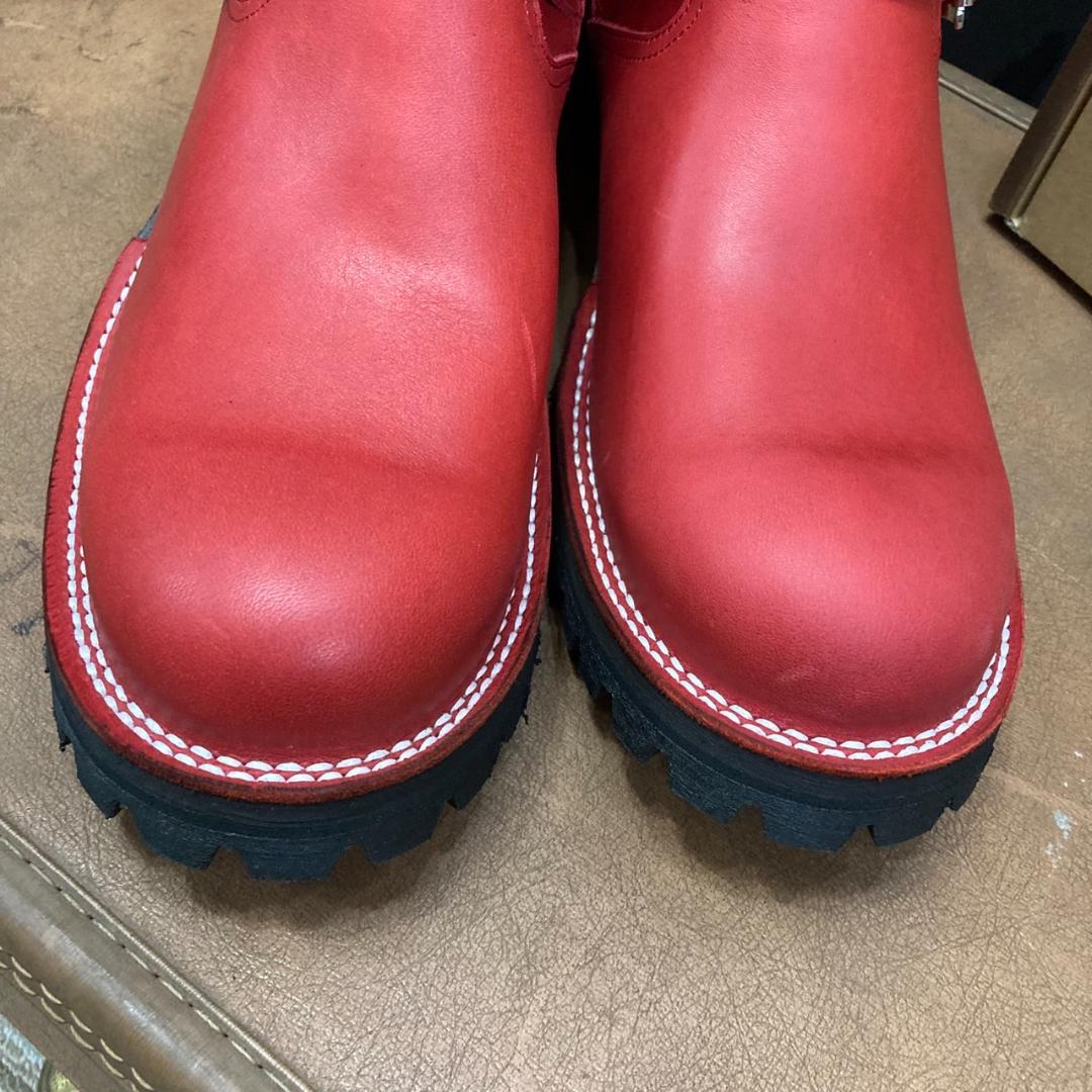 ▼10E　SLOWWEARLION　エンジニアブーツ　レッド　OB-8595SR