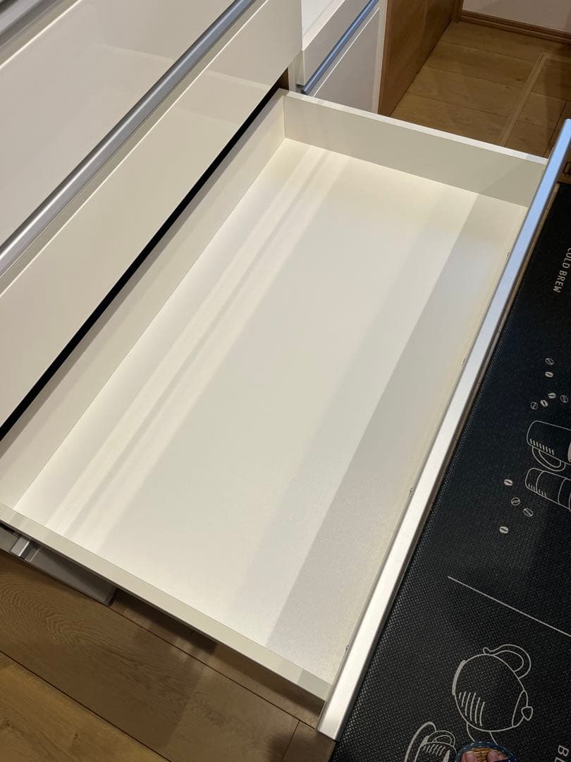 ★こばし★【送料込】ニトリ 食器棚 幅120 ホワイト　※下部のみ