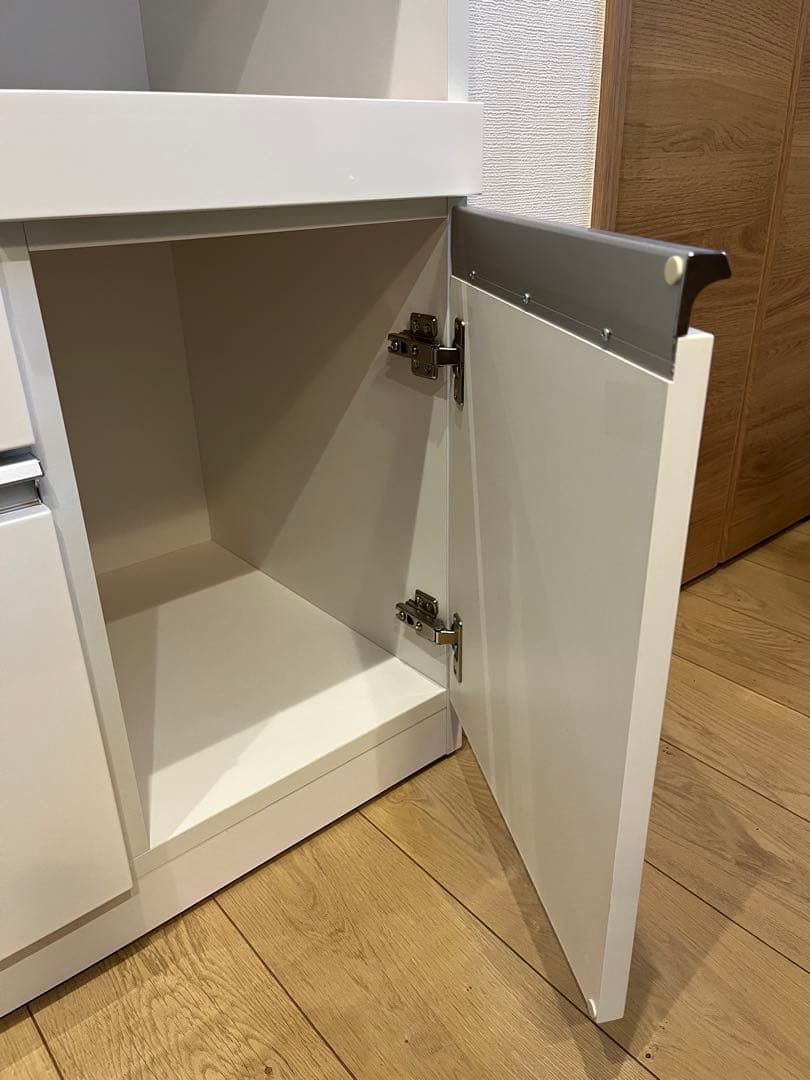 ★こばし★【送料込】ニトリ 食器棚 幅120 ホワイト　※下部のみ