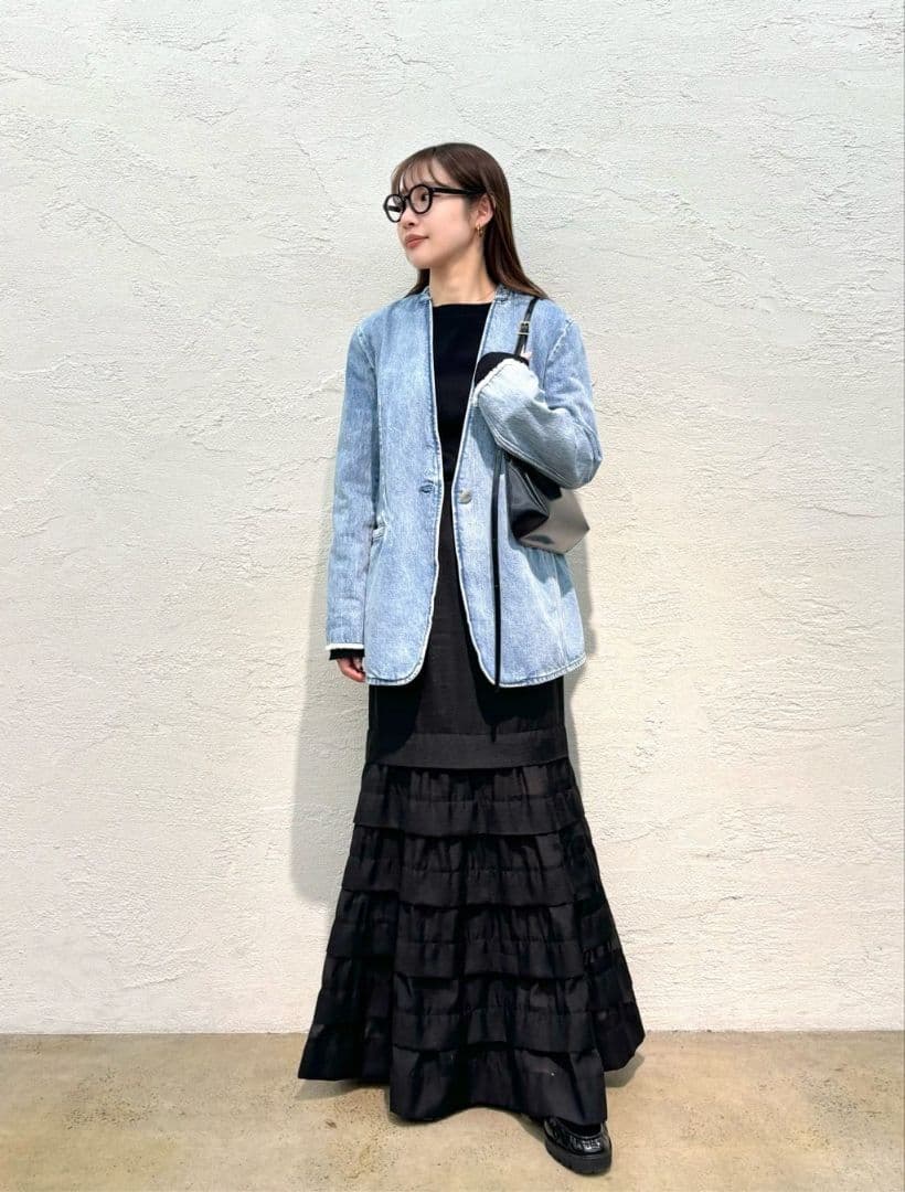 25SS DENIMノーカラージャケット