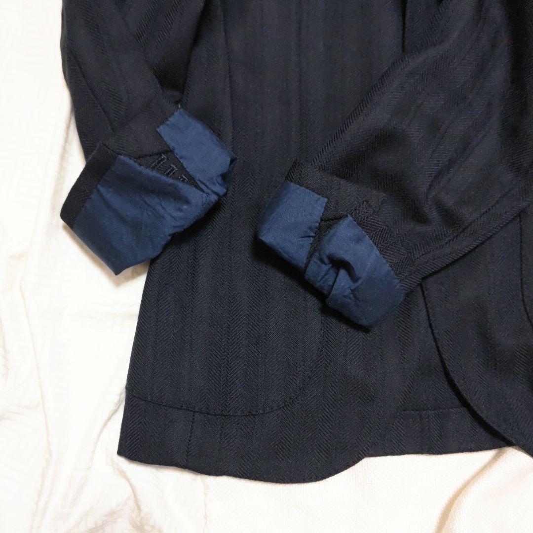 エリコフォルミコラErrico Formicola金ボタンテーラードジャケット紺