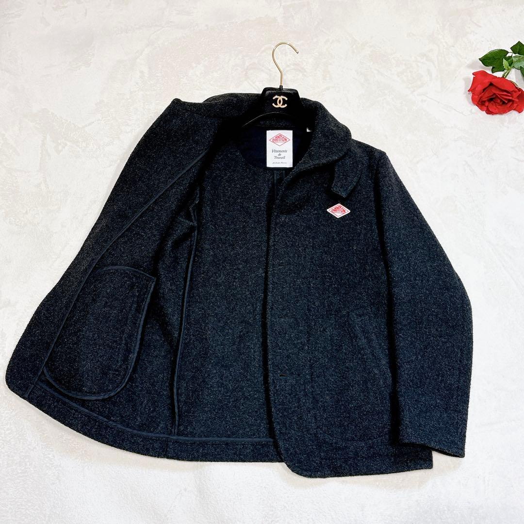 新品同様✨　danton ピーコート　ダークグレー　38 ウールモッサ
