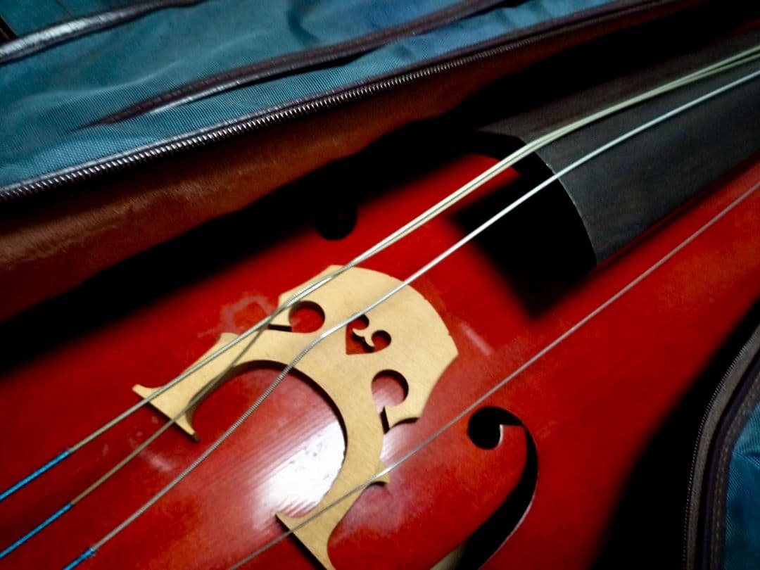 チェロ 木製 オレンジ色 4/4　スズキ製