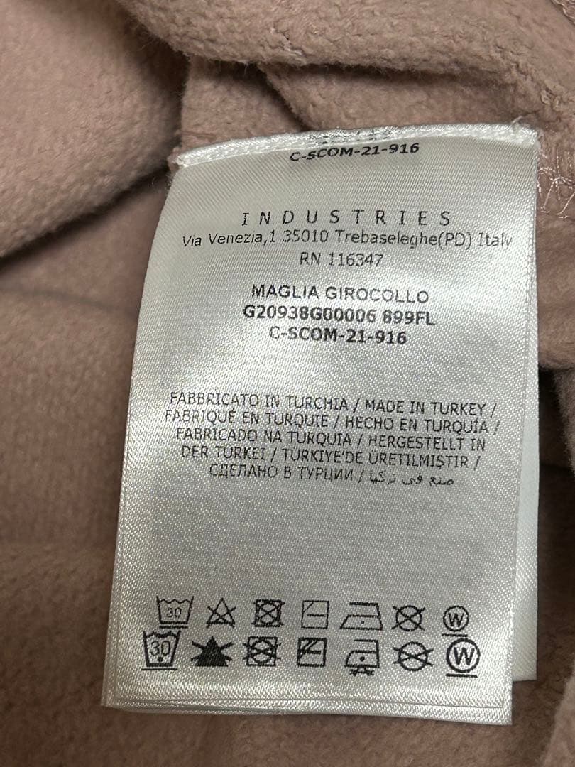 MONCLER スウェット シャツ トレーナー ピンク M ロゴ 黒 モンクレー