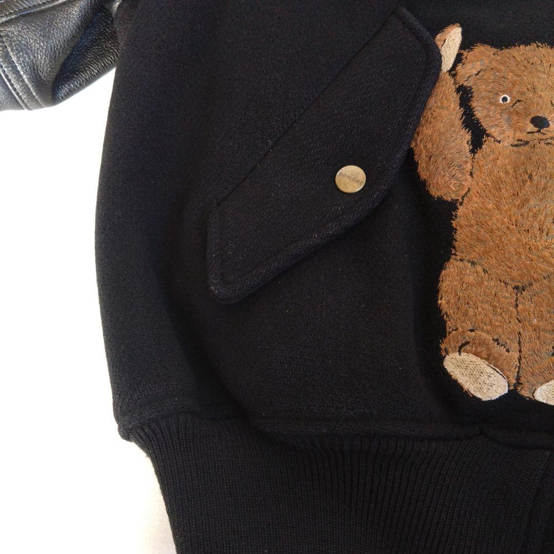 POWDERスタジャンレザーヴィンテージサンタクロース熊ピンクハウスクリスマス