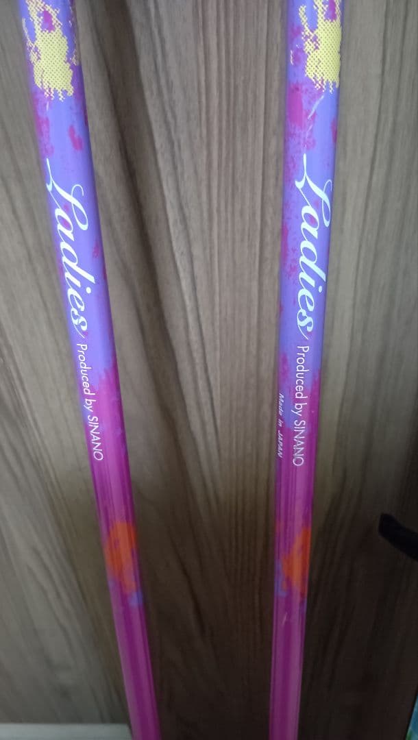 SALOMON レディース　スキー板150 cm 、ストック115cmのセット