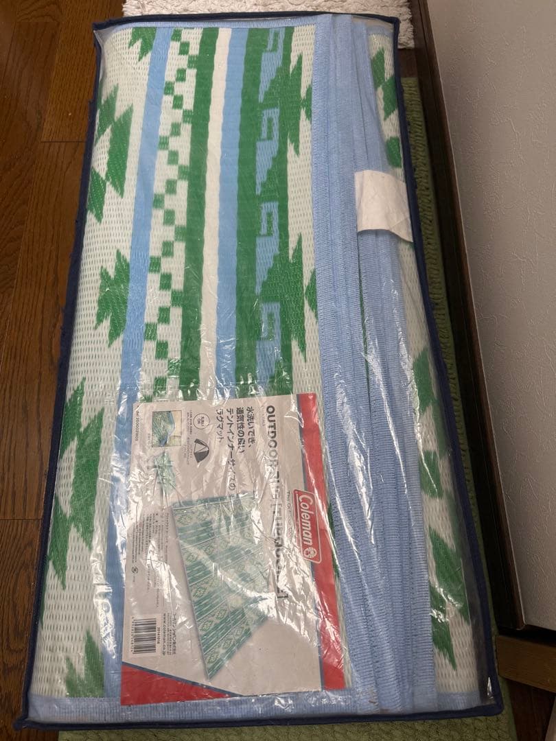 希少！コールマン　アウトドアラグ　ターコイズ
