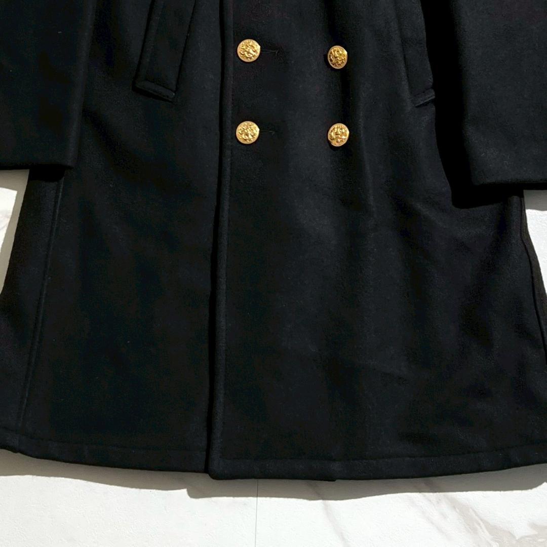 希少90s　USA製　Schott ショット　金ボタン　メルトンPコート　ロング