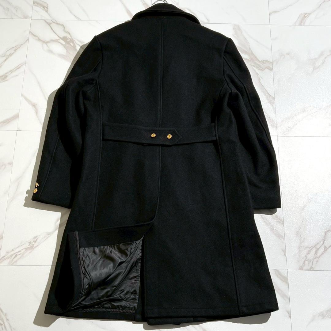 希少90s　USA製　Schott ショット　金ボタン　メルトンPコート　ロング