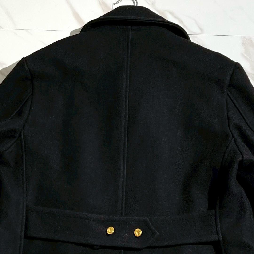 希少90s　USA製　Schott ショット　金ボタン　メルトンPコート　ロング