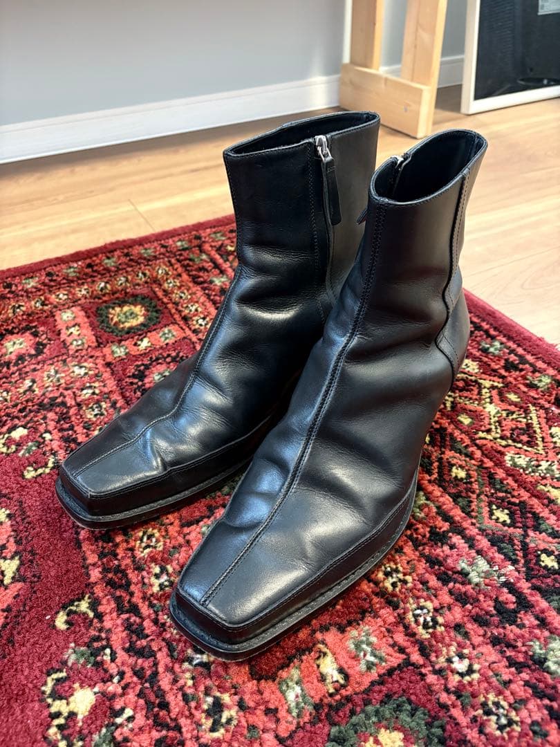 【29.5cm】ディーゼル　ブーツ　サイドジップ　ウエスタン